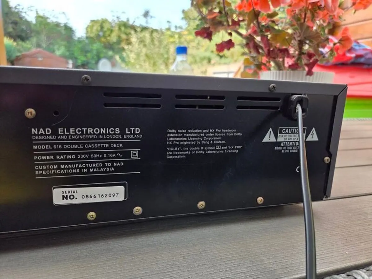 Nad Double Cassette Deck 616 - Image 3