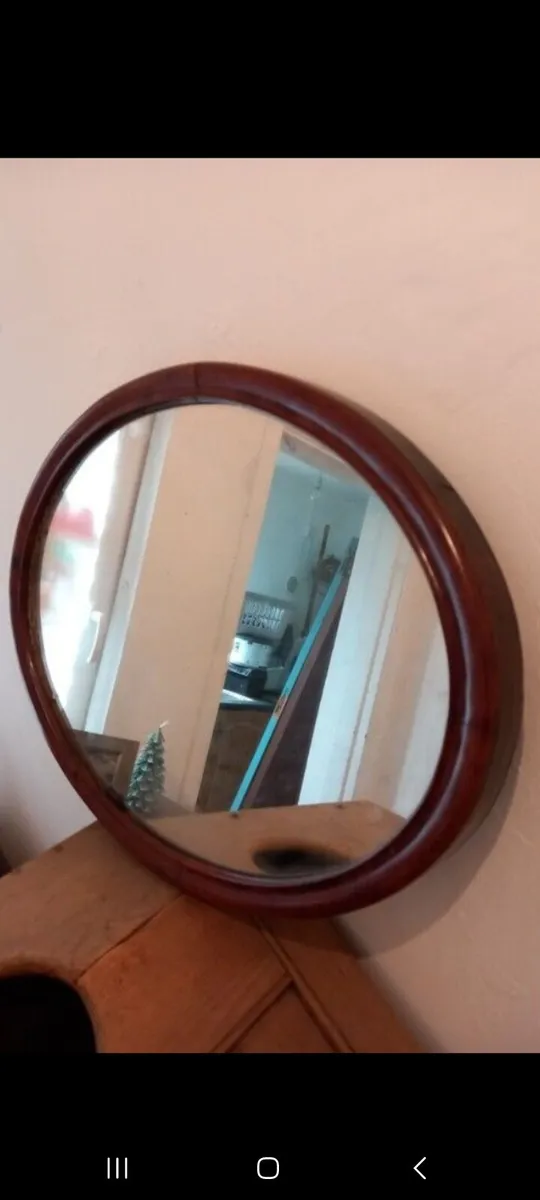 antique victorian mirror - Image 1
