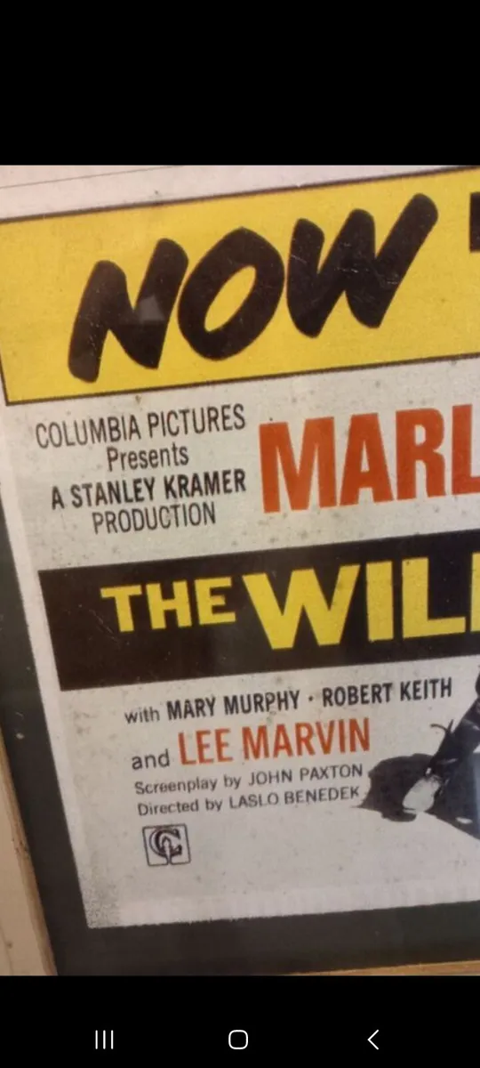 the wild one marlon brando framed poster - Image 3