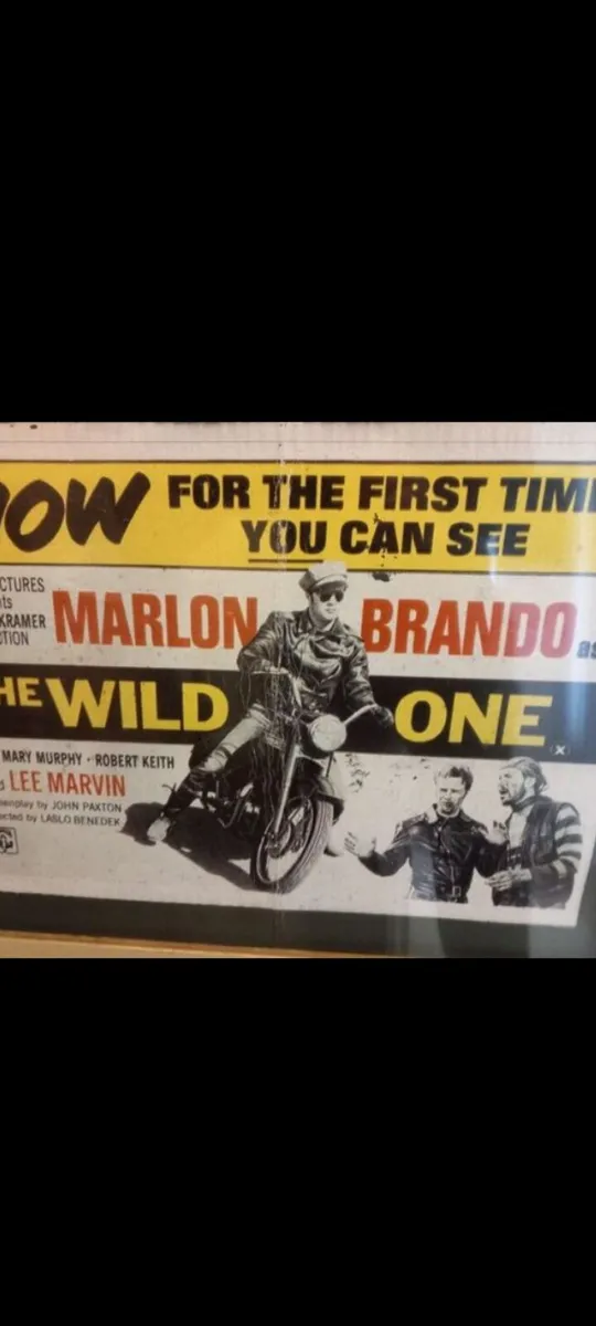 the wild one marlon brando framed poster - Image 4