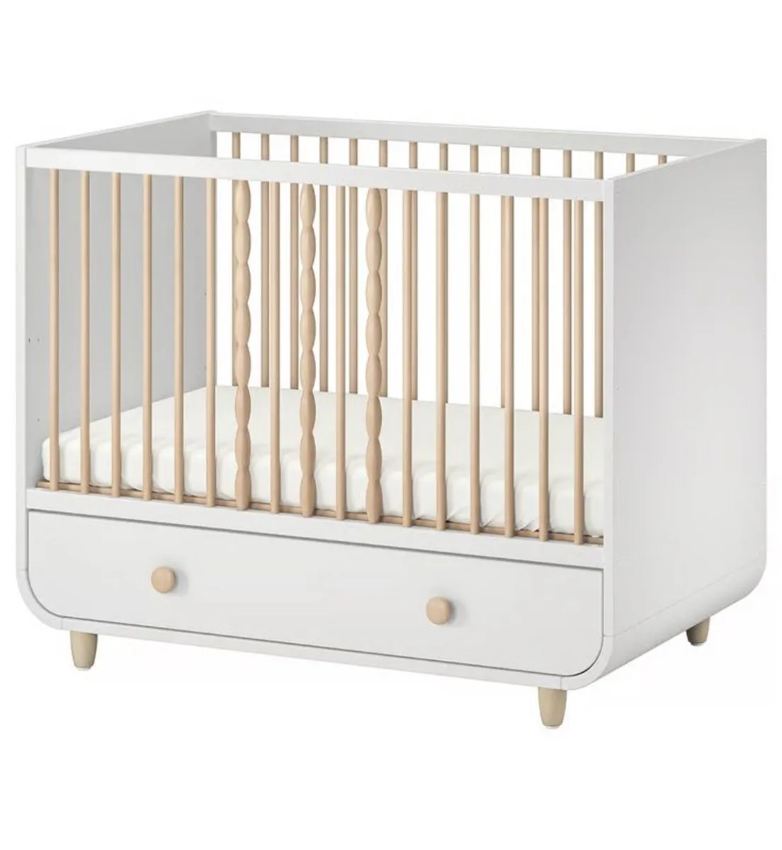 Myllra cotbed and mattress - Image 1
