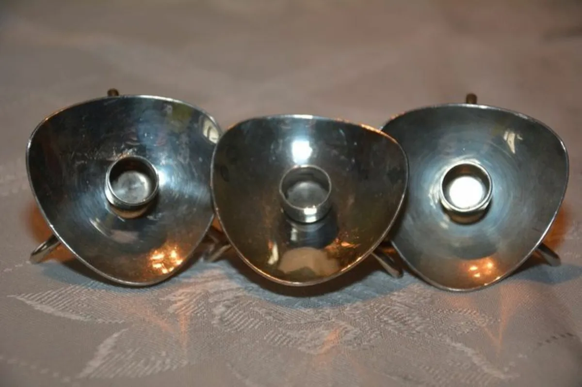 Carl M. Cohr Denmark vintage candle holders - Image 3