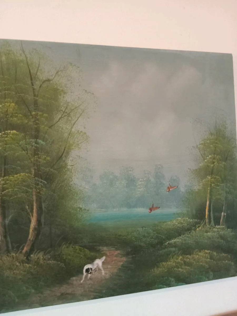 stunning oil on canvas signed - Image 2