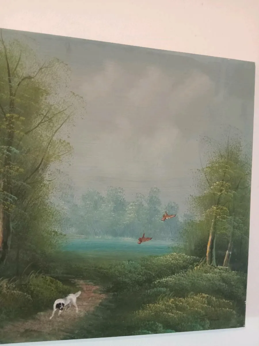 stunning oil on canvas signed - Image 4