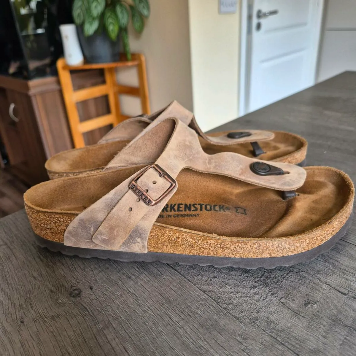 Birkenstock sandalas tan&brown leather - Image 1