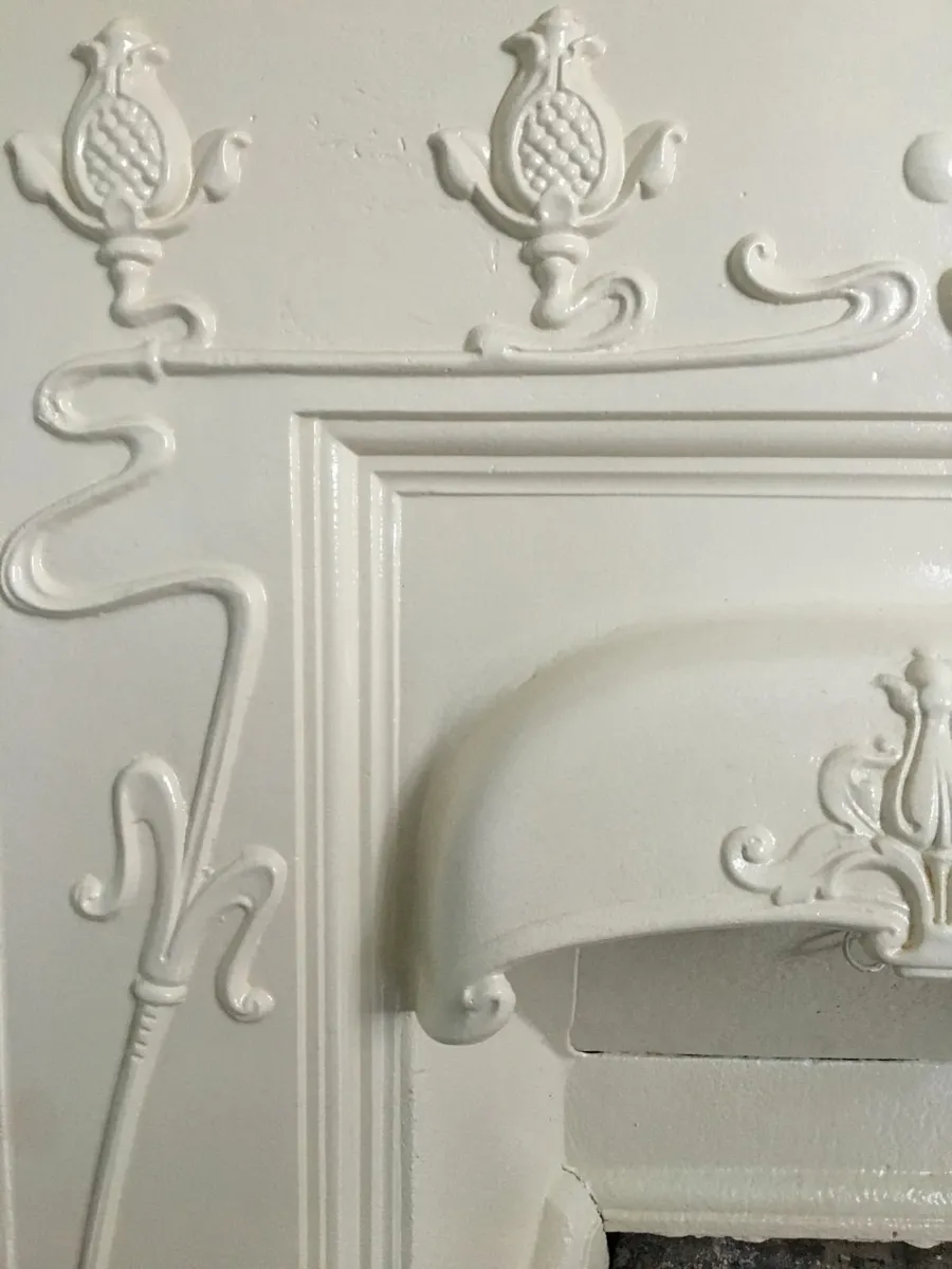 Antique Cast Iron Fireplace - Image 2