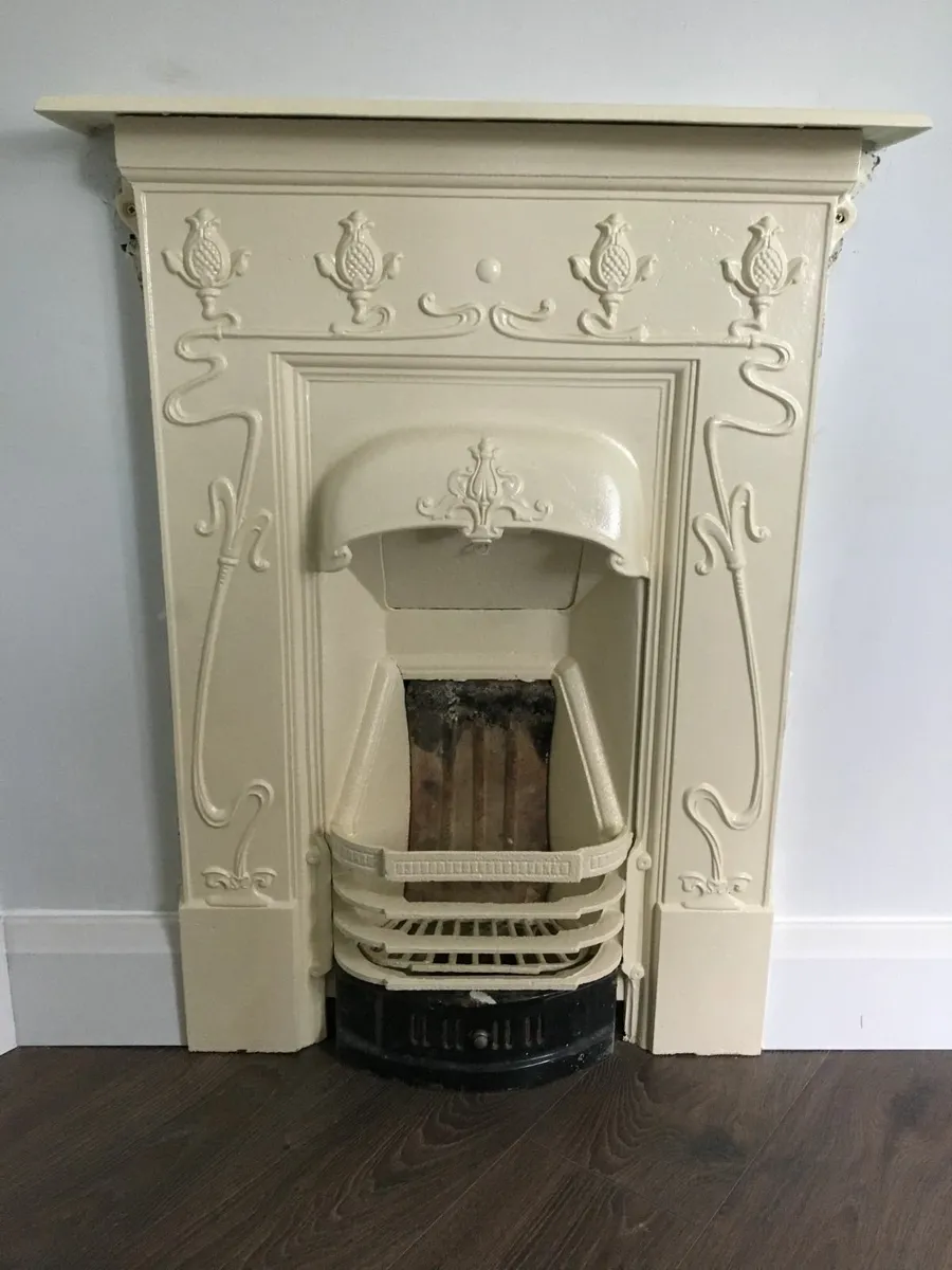 Antique Cast Iron Fireplace - Image 3