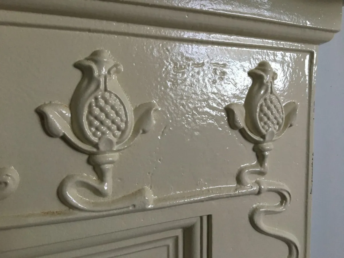 Antique Cast Iron Fireplace - Image 4