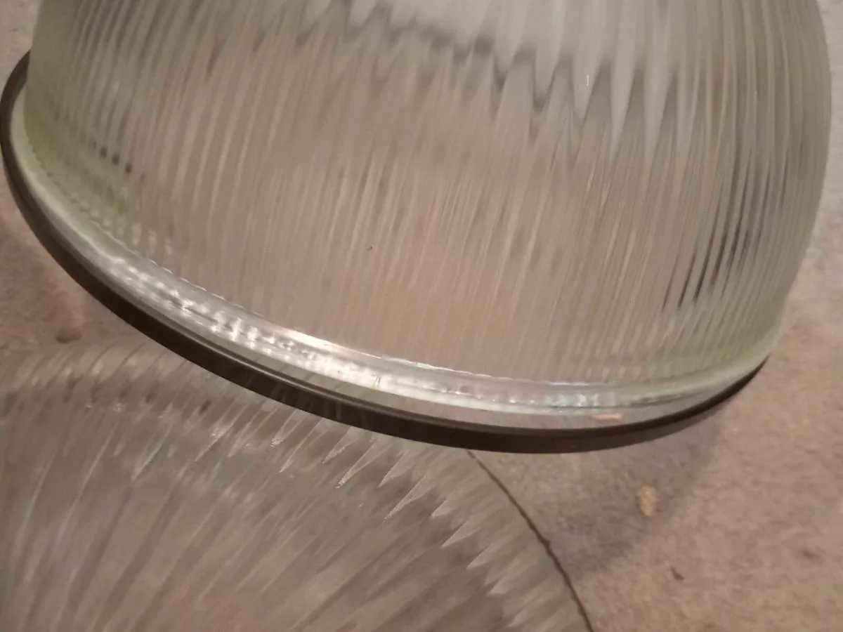 vintage glass dome shades x3 - Image 3