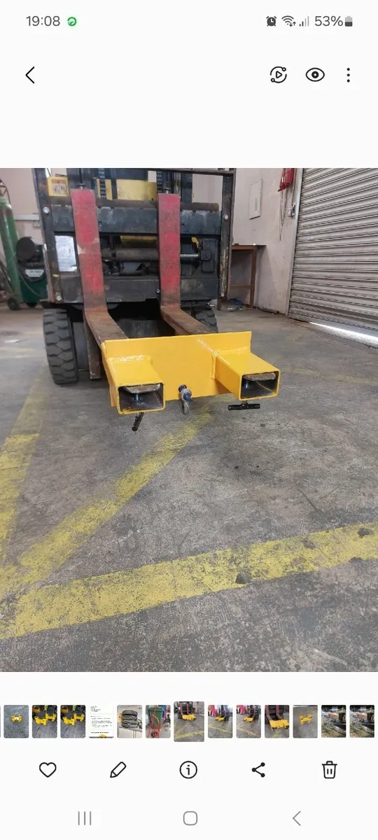 Forklift lifting attachment - Image 2