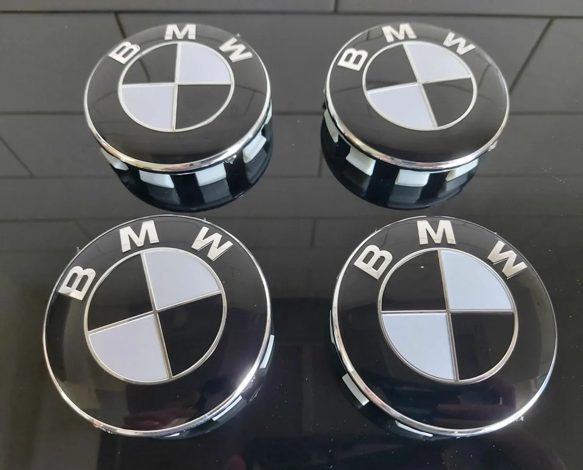 Black BMW Centre Caps (68mm) FREE POST - Image 1