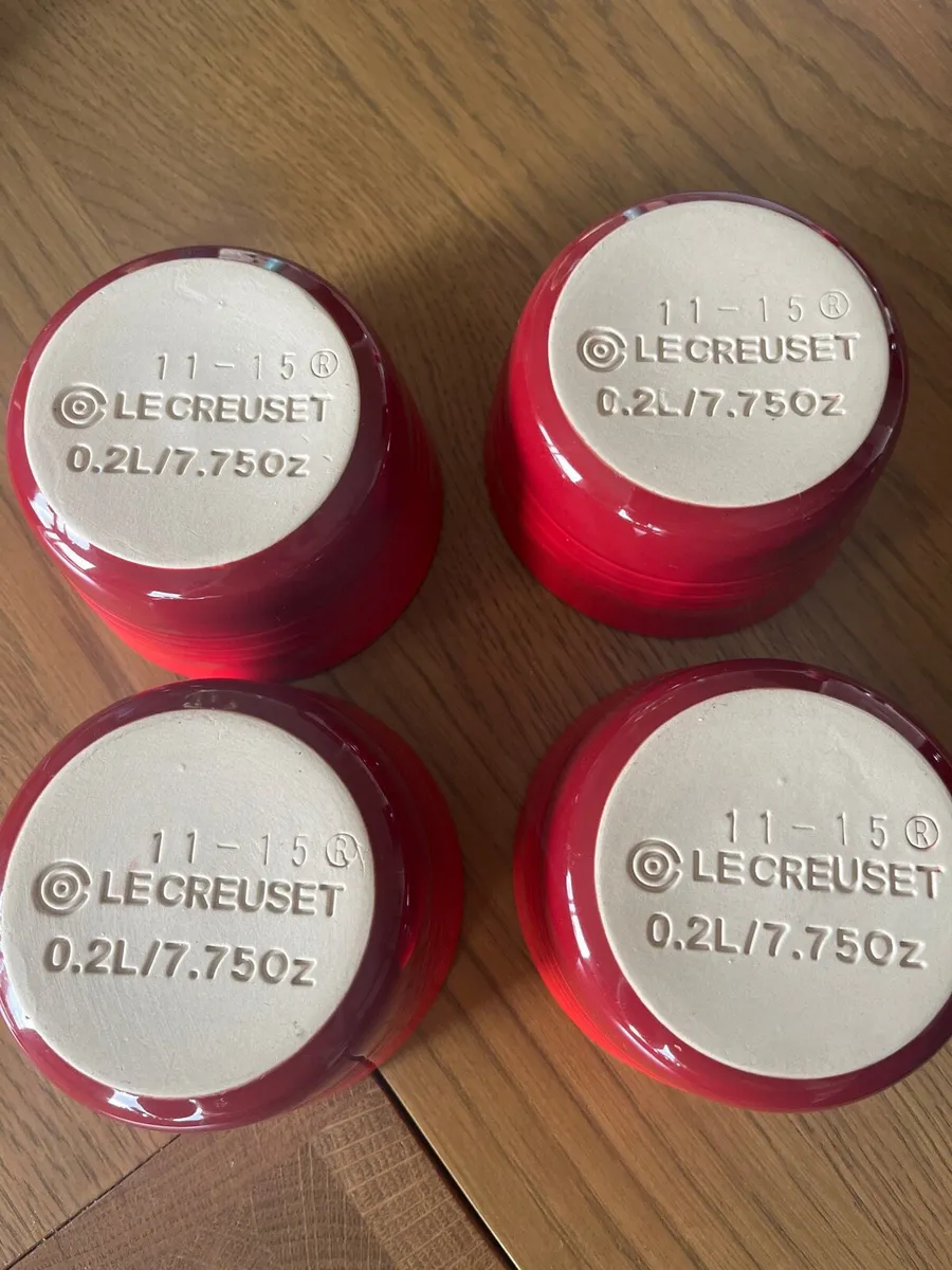 4 Le Creuset Ramekins - Image 1