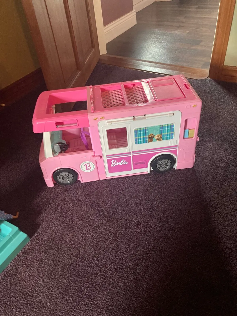 2 Barbie Dreamhouse (incl. camper van and car) - Image 4