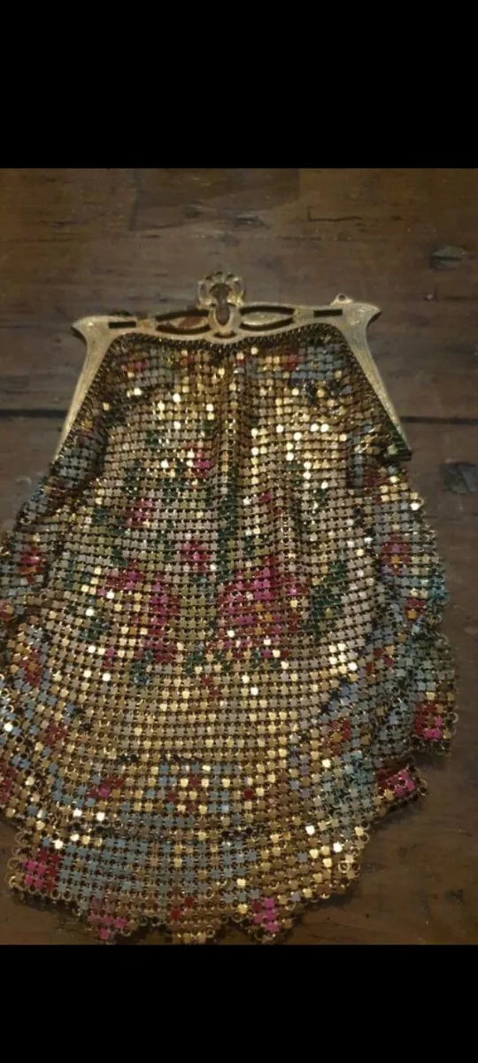 rare art deco mesh purse whiting and davis - Image 1