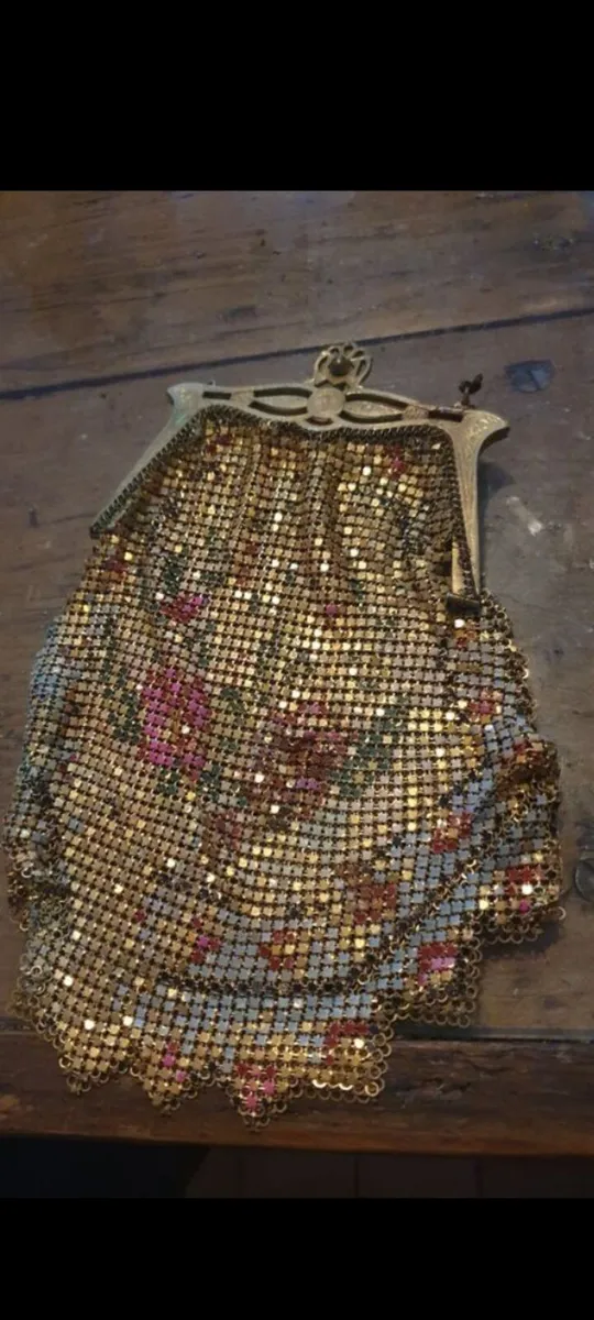rare art deco mesh purse whiting and davis - Image 2