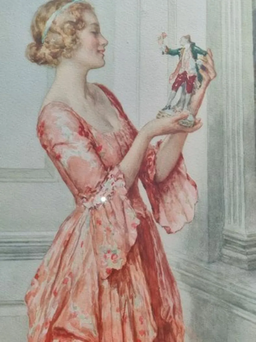William Henry Margetson vintage watercolor - Image 3