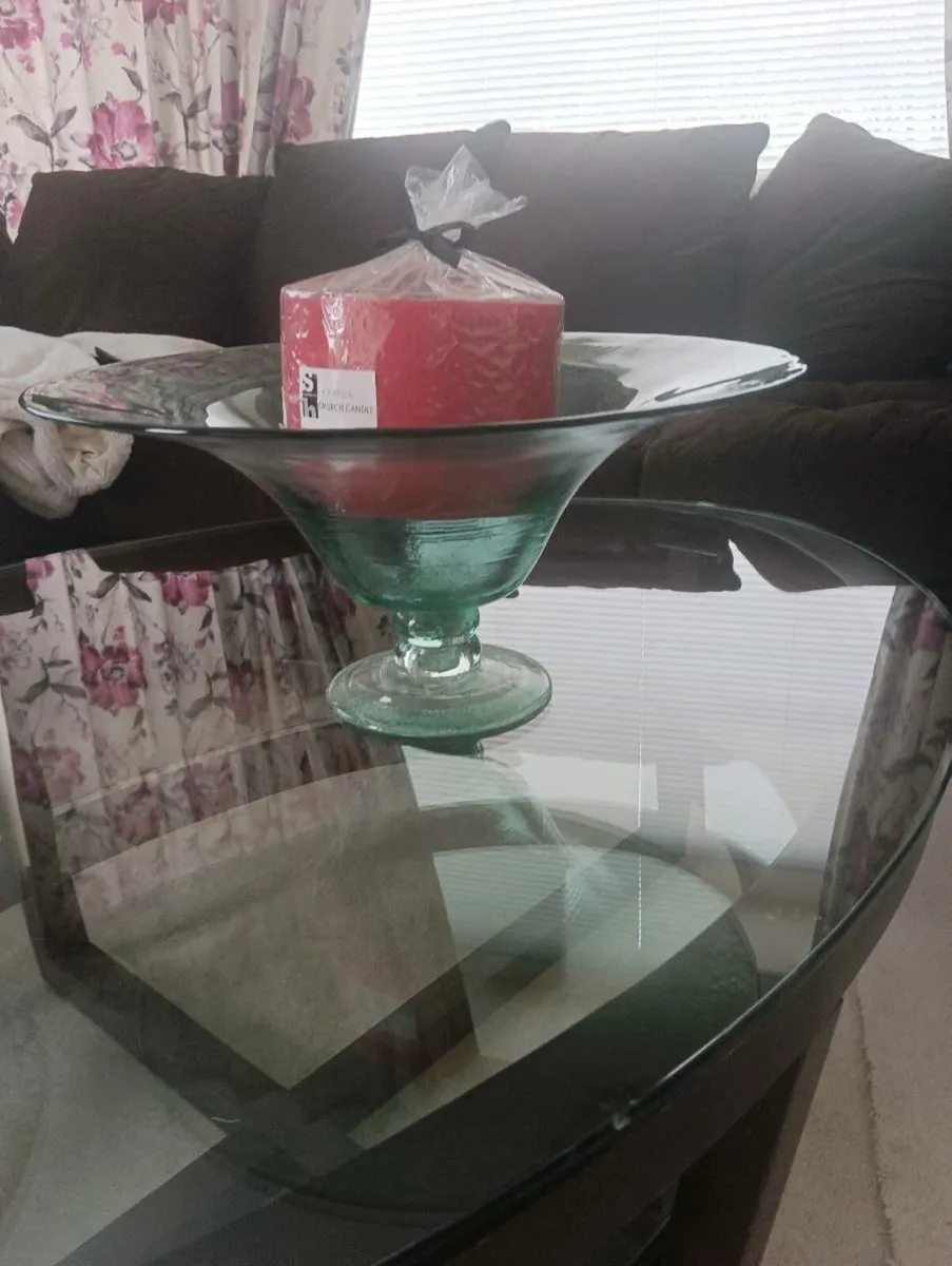 Beautiful bowl, large candle,new - Image 1