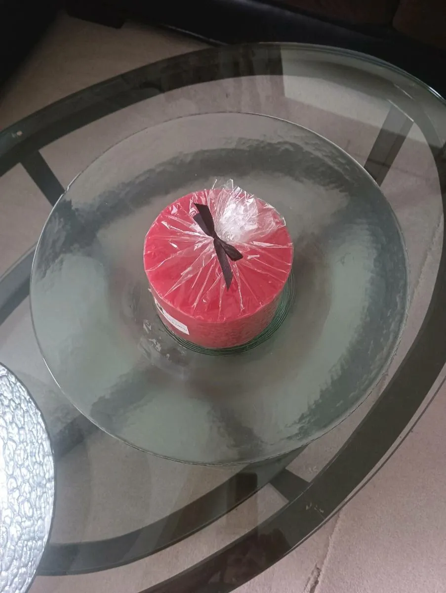 Beautiful bowl, large candle,new - Image 3