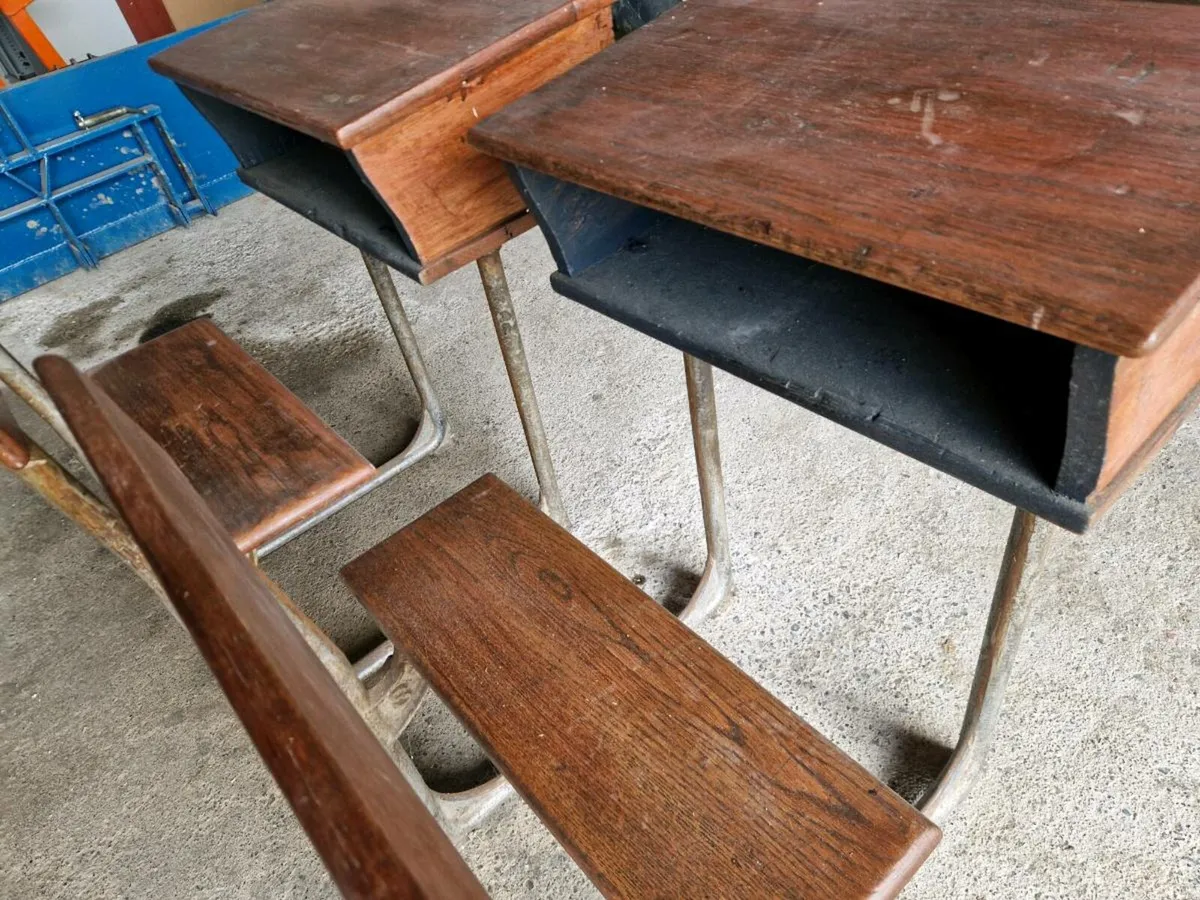 Antique school desks - Image 2