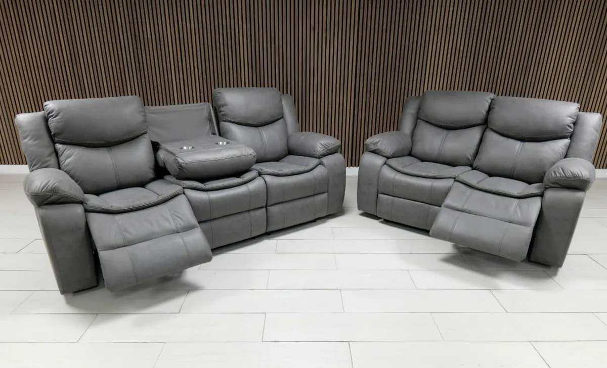 Leather Sofas # Brand New Design - Image 3