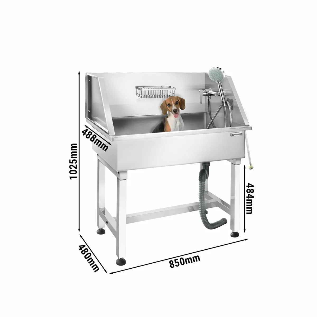 Professional Stainless Steel  Grooming Bath wit - Image 3