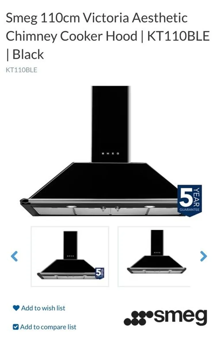 smeg extractor fan - Image 1