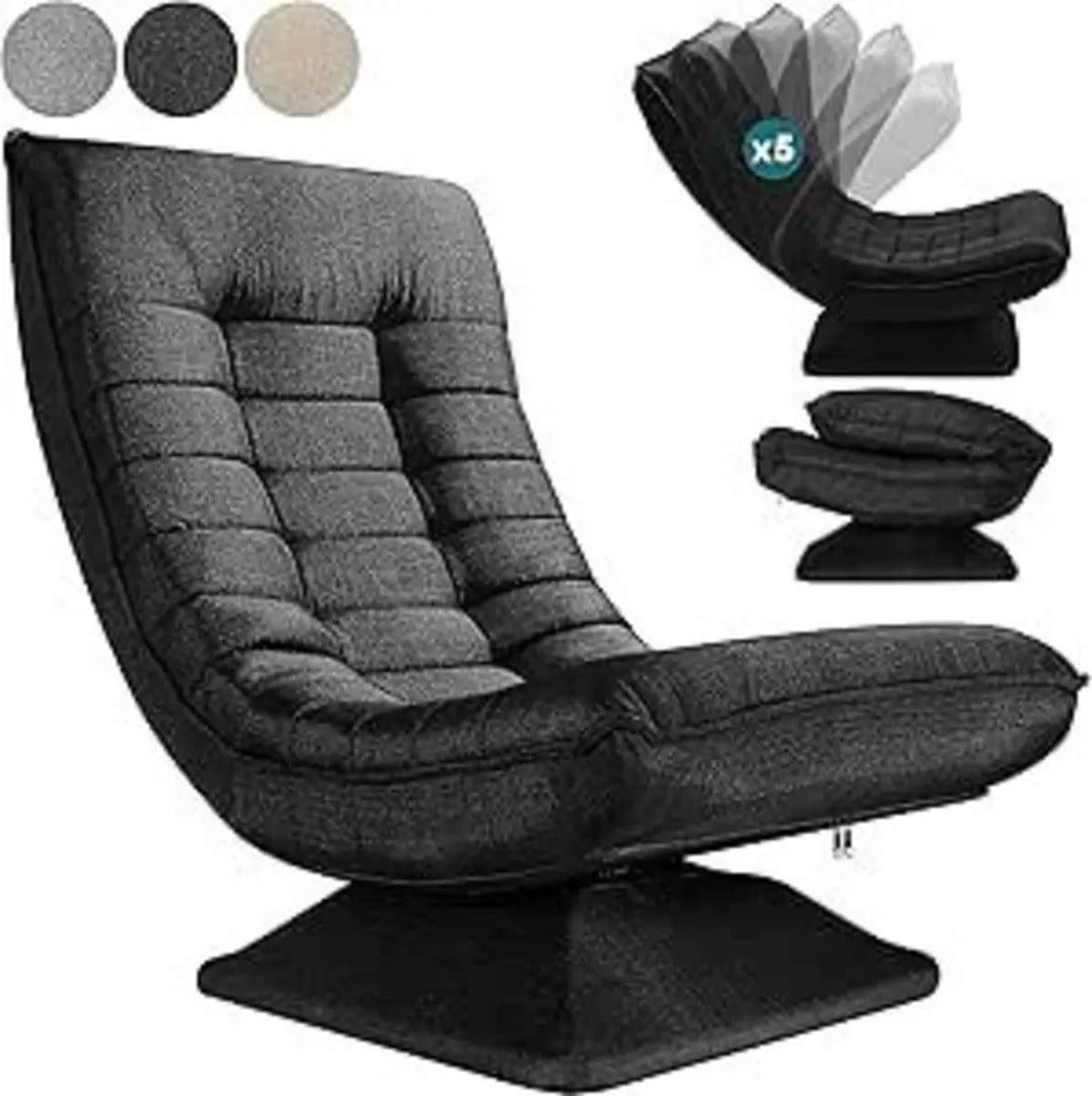 Armchair Recliner 360 deg 5-way adjustable backres - Image 1