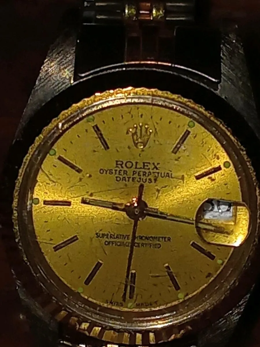 rolex oyster perpetual vintage watch pair - Image 3