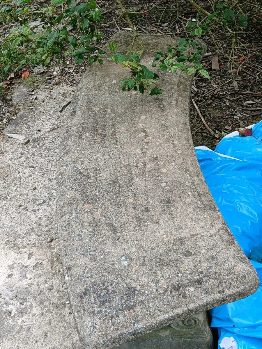 CONCRETE GARDEN TABLE AND BENCHES - Image 4