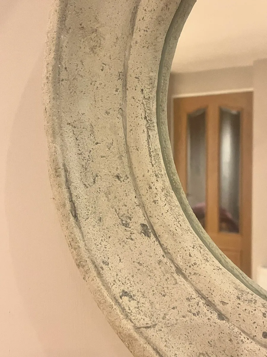 Large Quatrefoil Stone Mirror - Image 2