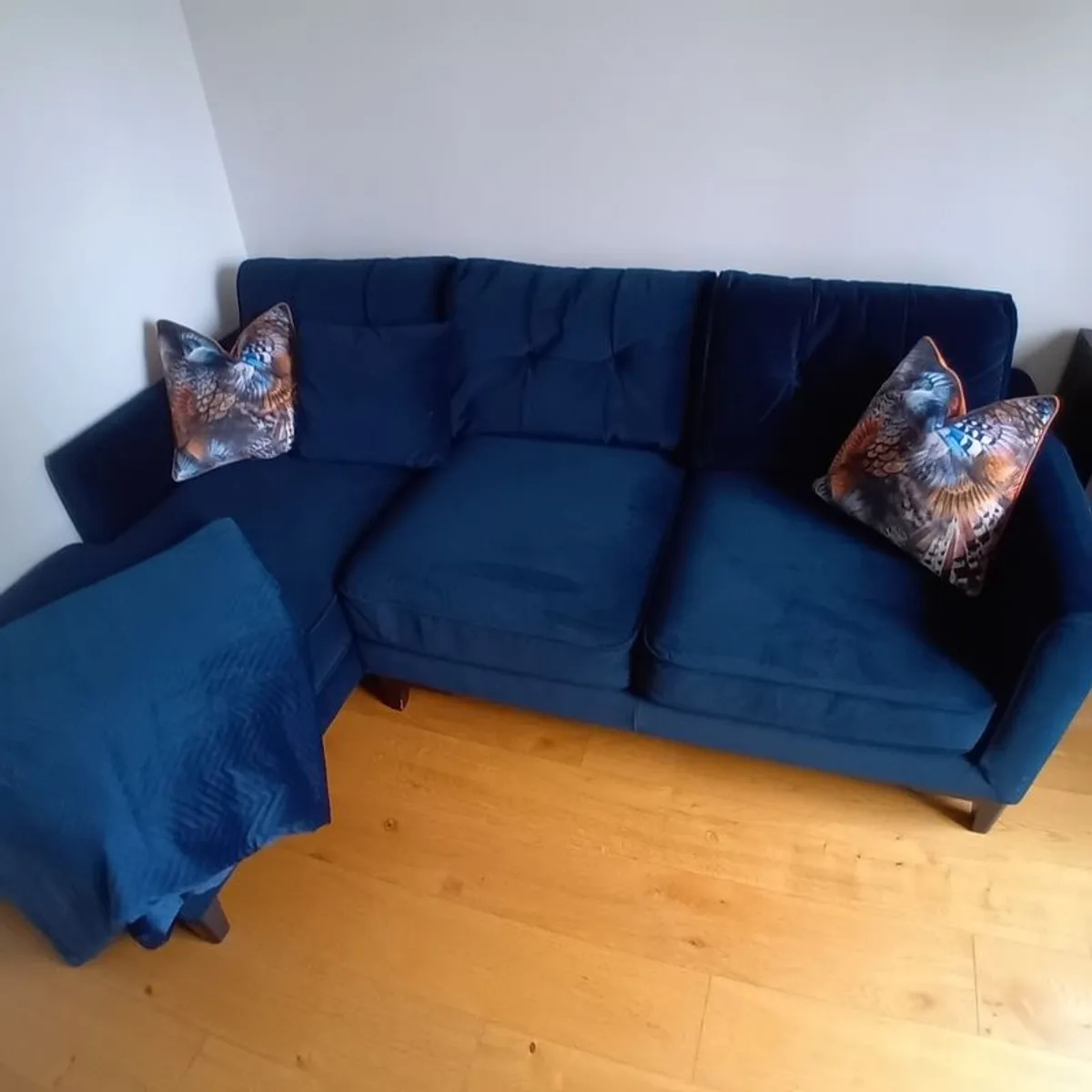 Sofa corner LHF Chaise. Navy - Image 4