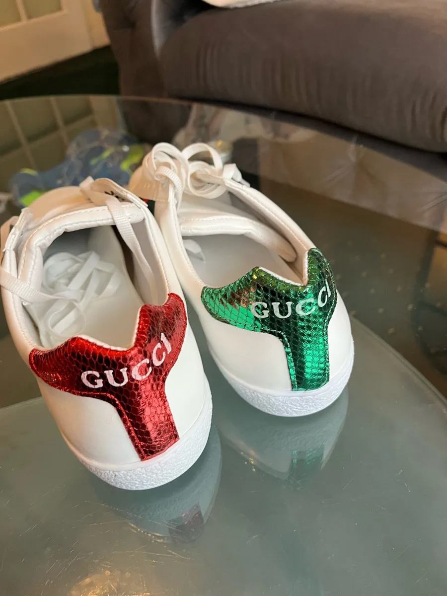 Brand New White Gucci Mens Runners Shoes - Image 2