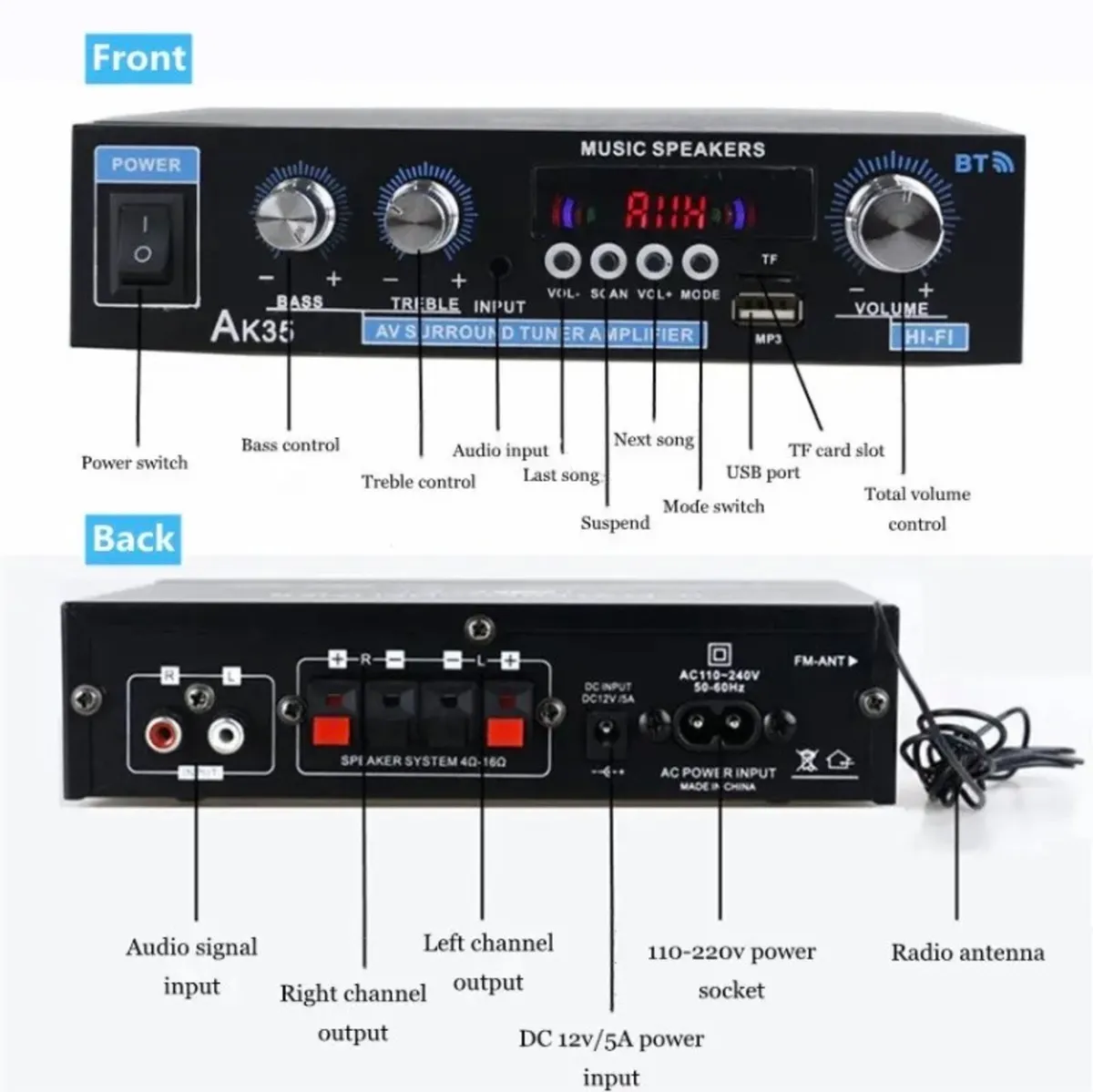 Amplifier Bluetooth - Image 2