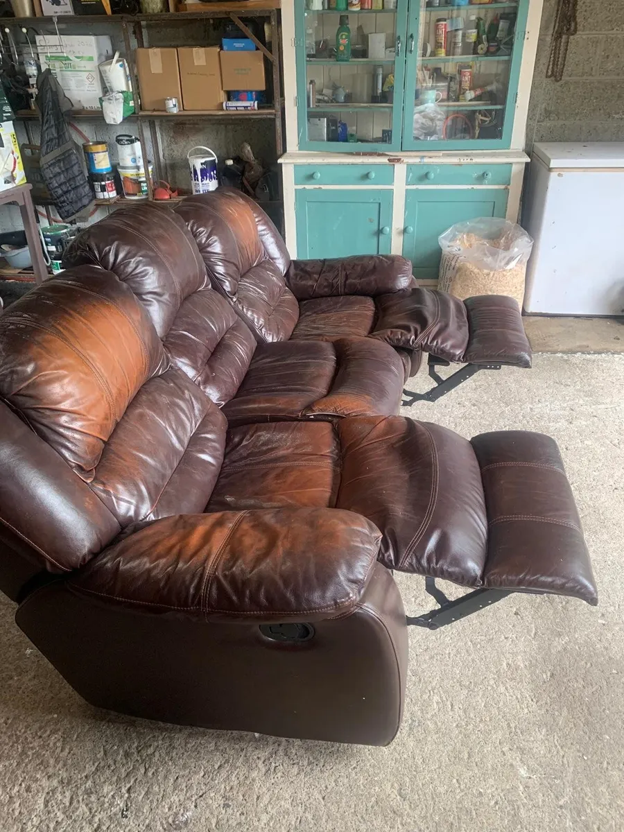 Leather Suite of Furniture for sale - Image 2