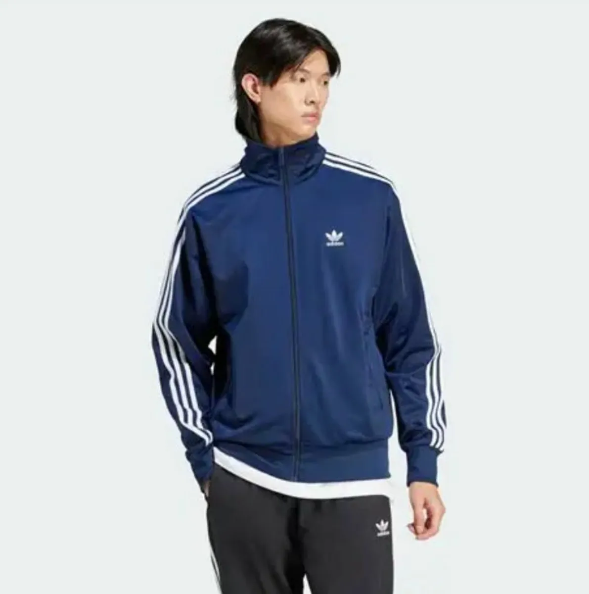 adidas x Oasis Firebird Track Top – Blue & White S - Image 2