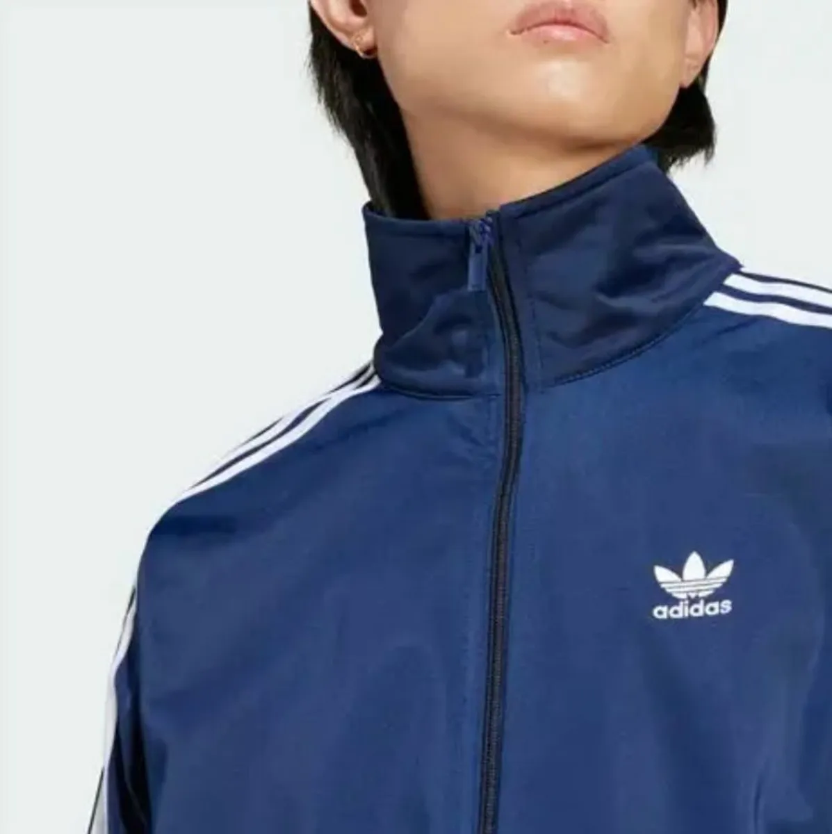 adidas x Oasis Firebird Track Top – Blue & White S - Image 3