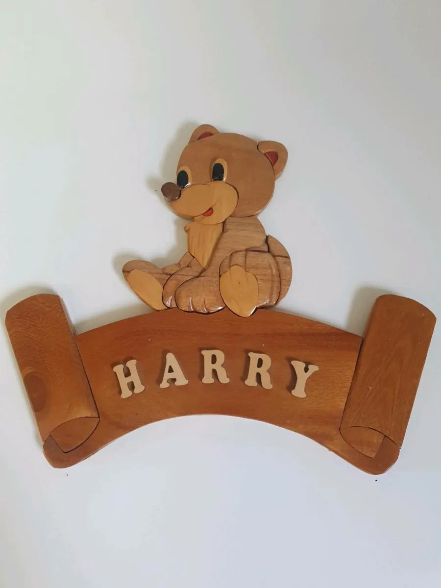 Wood Name sign for name Harry