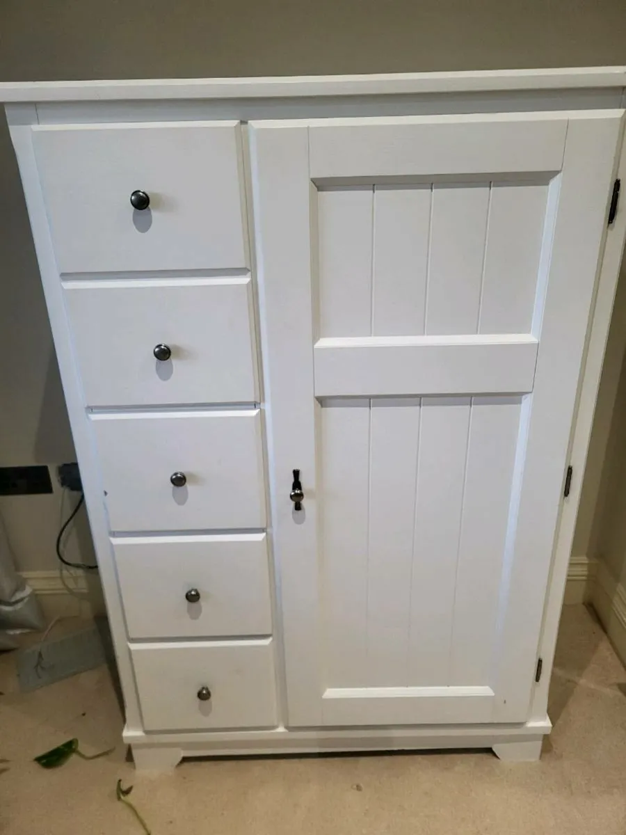 Laura Ashley three quarters wardrobe white Devon - Image 1