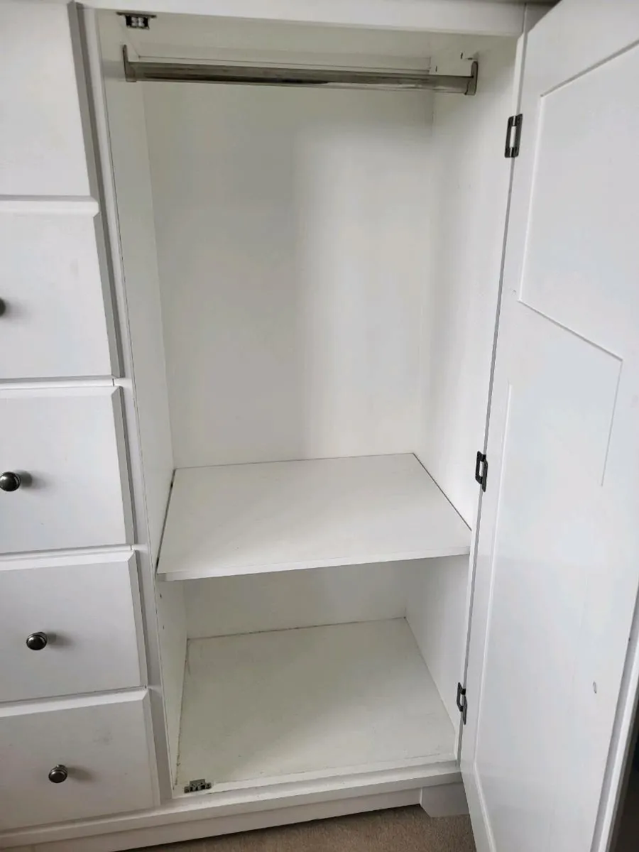 Laura Ashley three quarters wardrobe white Devon - Image 4