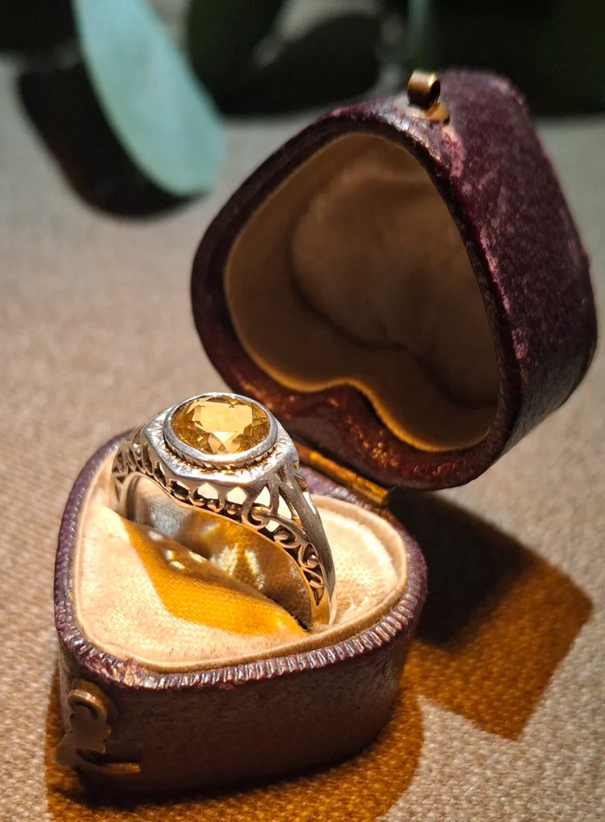 Sterling Silver 925 Citrine Ring - Image 2