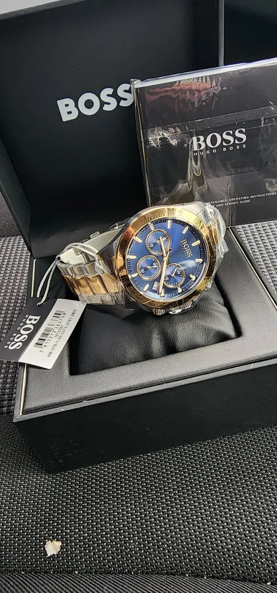 New Hugo Boss Watch – Blue Dial & Gold Finish - Image 2