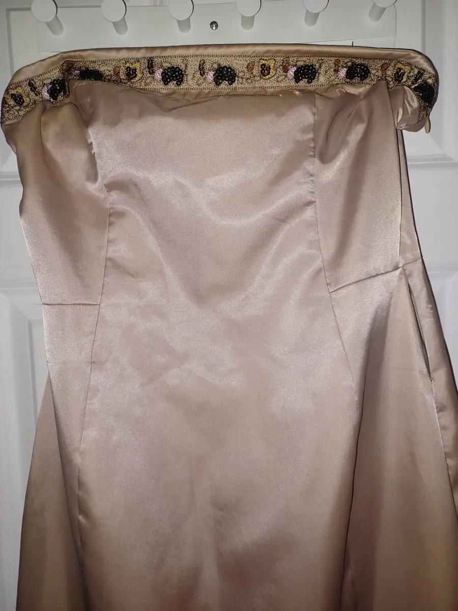 Vero Moda, Champagne, Full Length Dress, Size 12. - Image 1