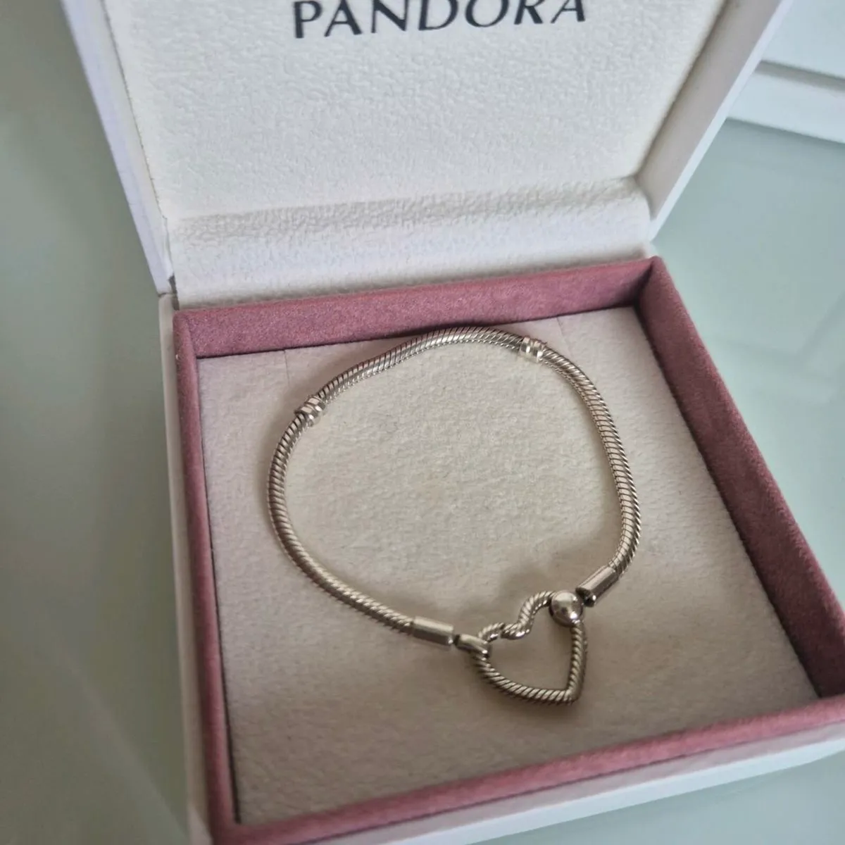 Pandora bracelet heart clasp size 17.5cm - Image 2