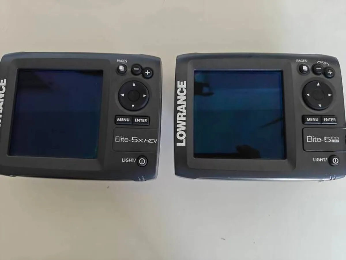 Lowrance 5x-HDI Fish finder And Lowrance Elite-5M HD Chartplotter - Image 1