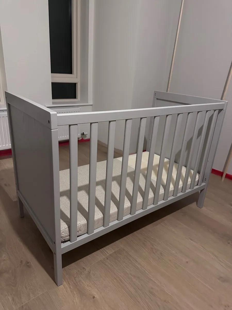 Ikea Sundvik 70x140 Baby cot & mattress - Image 1