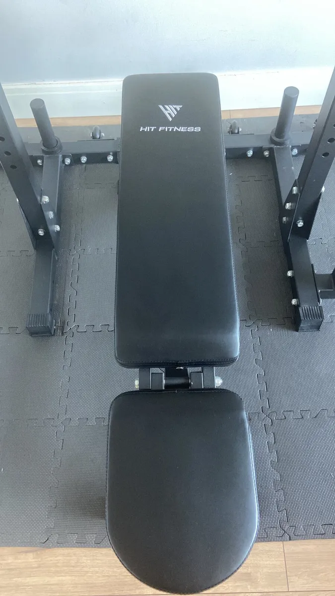 Home Gym Equipment (Bench, Rack, Weights, Pulley) - Image 4