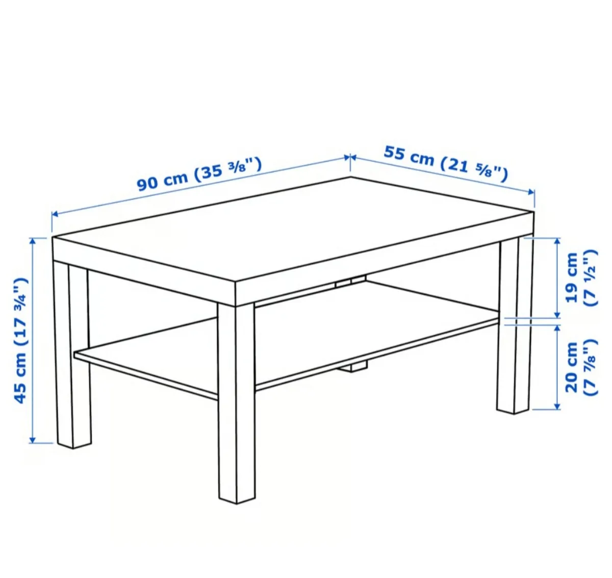 IKEA White Coffee Table - Image 3