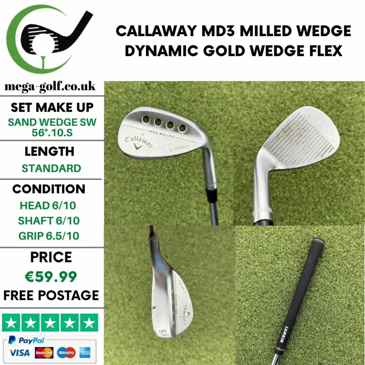 CALLAWAY MD3 MILLED WEDGE SW 56°.10.S / WEDGE FLEX - Image 1