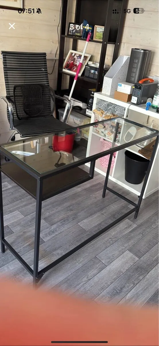 Study desk, laptop table & office chair bundle - Image 4