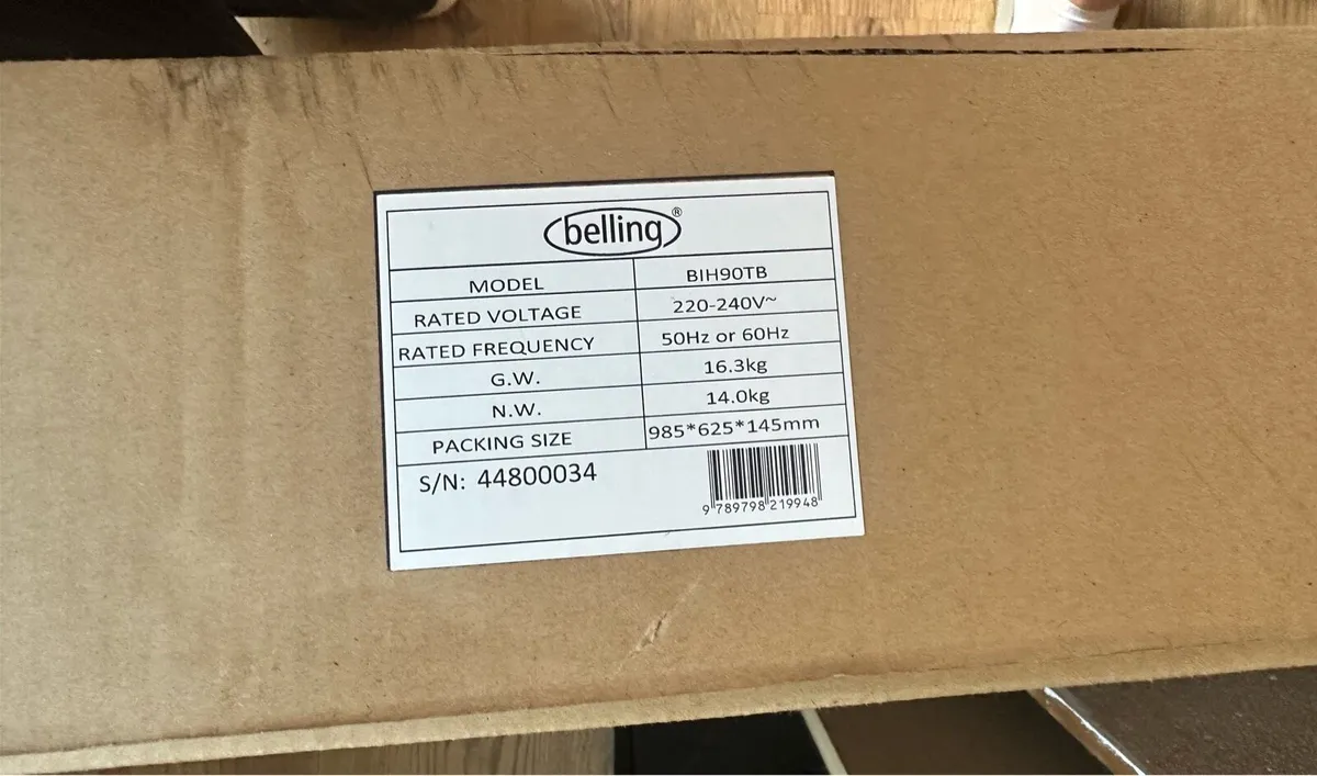 Belling 90cm Induction Hob | BIH90TB - Image 2